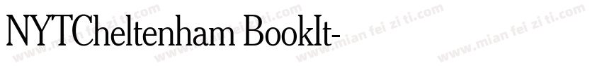 NYTCheltenham BookIt字体转换